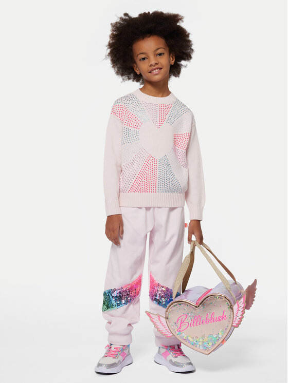 Billieblush Teplákové nohavice U20441 Ružová Regular Fit