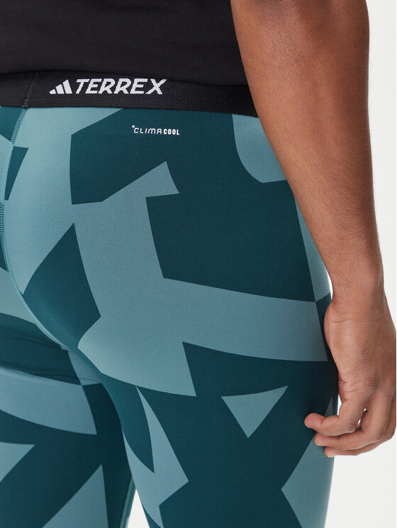 adidas adidas Termoaktīva apģērba apakšdaļa Multi Synthetic Base Layer JP2757 Zaļš Slim Fit