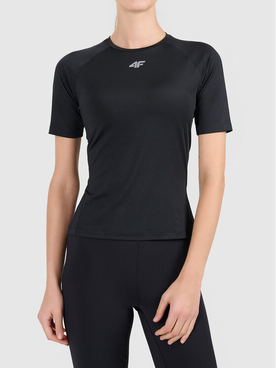 4F 4F T-Shirt 4FWAW26TFTSF2282-20S Czarny Active Fit