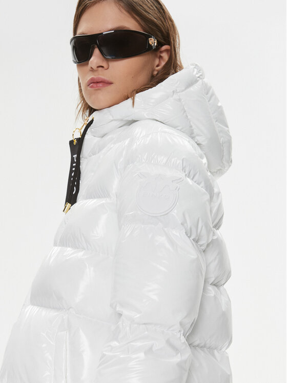PINKO PINKO Зимова куртка Eleodoro 101597 A11K Білий Regular Fit