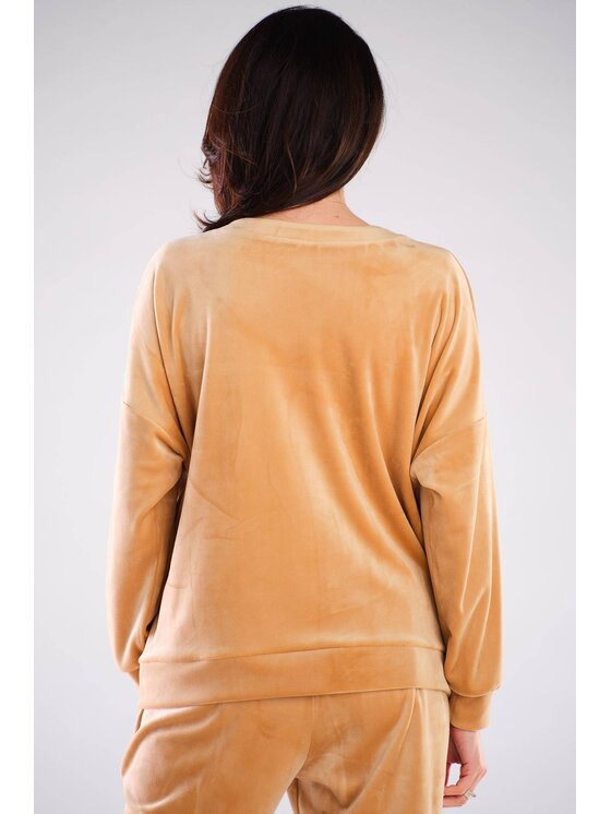 Awama Awama Bluza A410 Beżowy Basic Fit