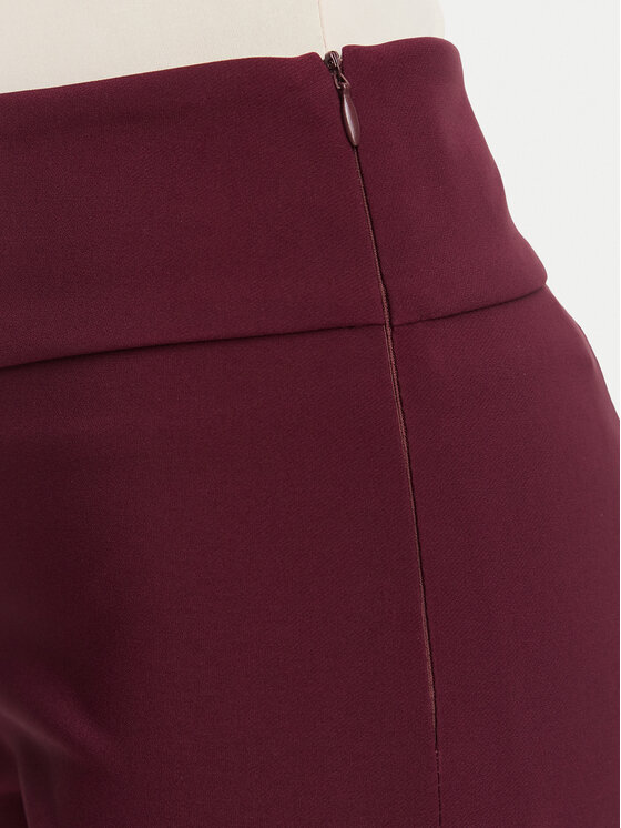 Rinascimento Rinascimento Riidest püksid CFC0130140003 Bordoopunane Flare Fit