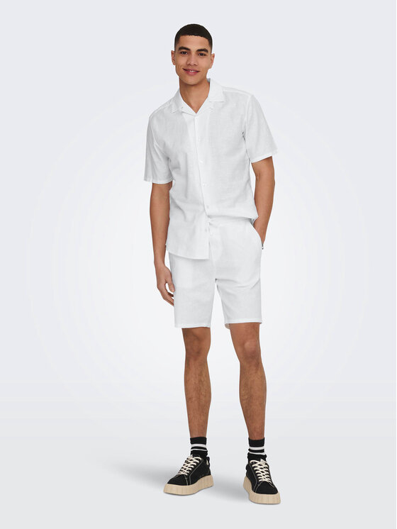 Only & Sons Only & Sons Koszula Caiden 22025116 Biały Slim Fit