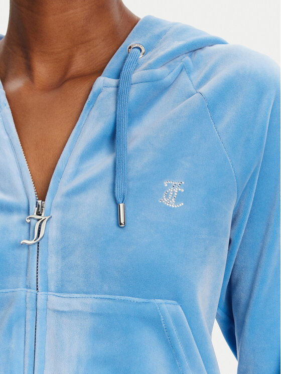 Juicy Couture Juicy Couture Mikina Madison JCWA122001 Modrá Slim Fit