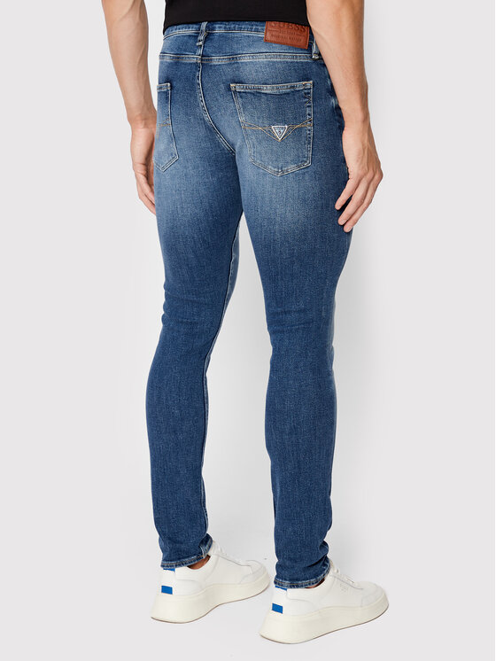 Guess Guess Blugi Chris M2YA27 D4Q42 Bleumarin Super Skinny Fit