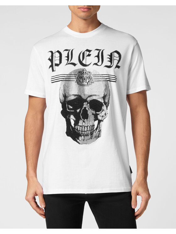 PHILIPP PLEIN PHILIPP PLEIN T-Shirt 9829 Biały Regular Fit