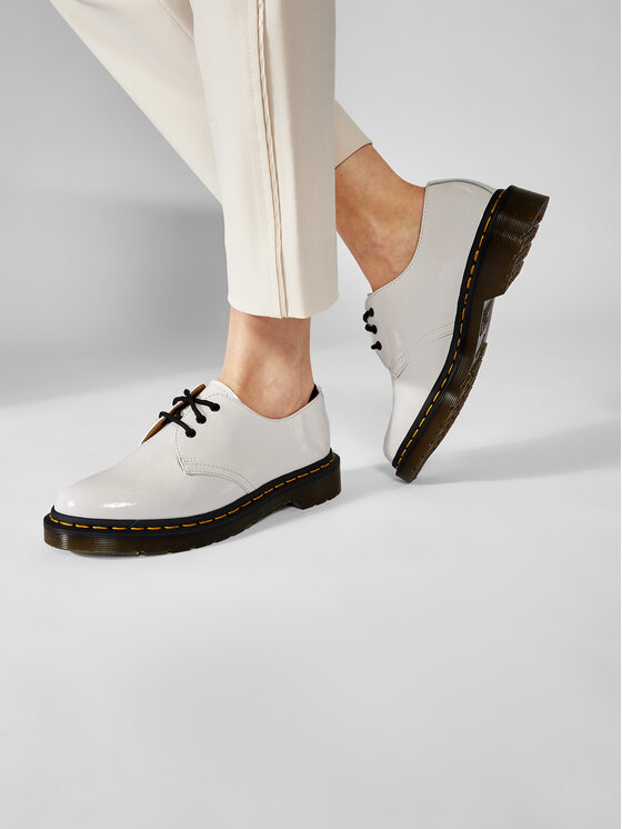 Doc martens clearance 1461 mono white