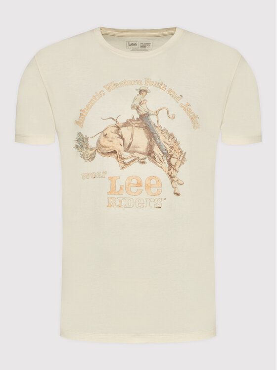 Lee Lee T-shirt Rider L60VFENQ 112140363 Giallo Regular Fit