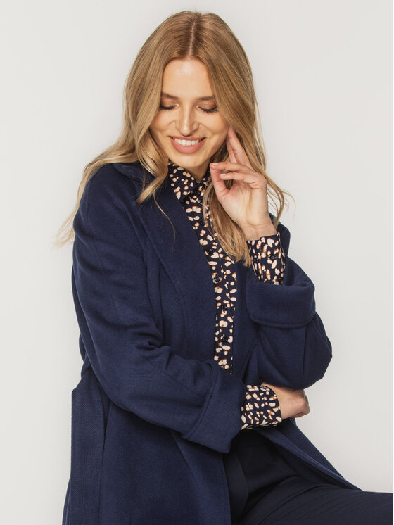 Willsoor Willsoor Płaszcz zimowy 65347 65348 Granatowy Regular Fit