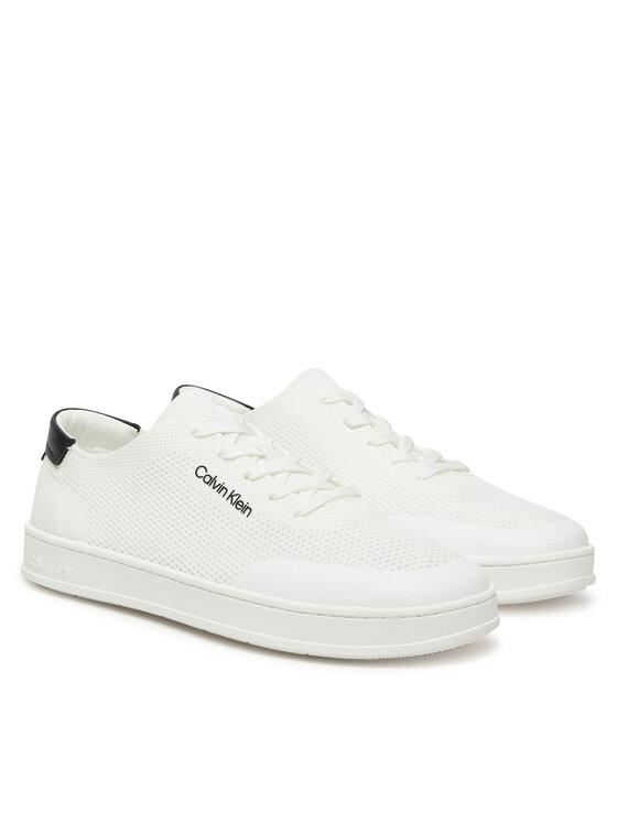 Calvin Klein Calvin Klein Snīkeri Low Top Lace Up Knit HM0HM01726 Balts