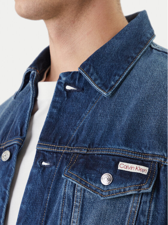 Calvin Klein Jeans Calvin Klein Jeans Jeansjacke 90s LV04RF705G Dunkelblau Regular Fit