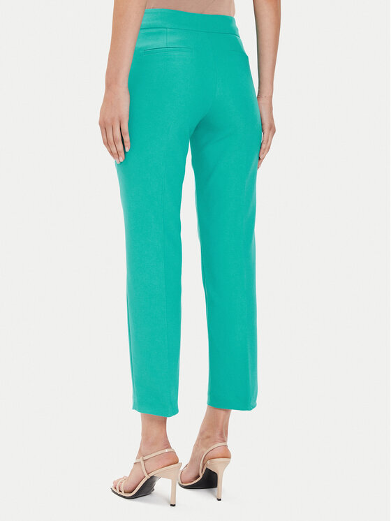 Morgan Morgan Pantaloni di tessuto 241-PELIX.F Turchese Slim Fit