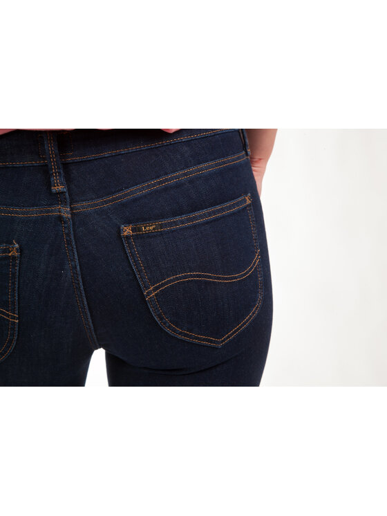 Lee Lee Jeansy Scarlett Solid Blue Granatowy Skinny Fit