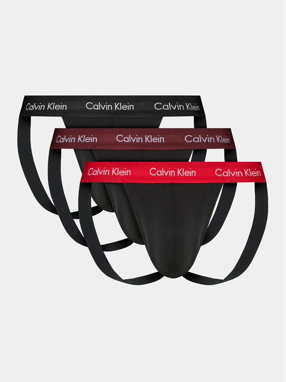Calvin Klein Calvin Klein Jock Strap šortų komplektas Jock Strap 3Pk 000NB3054A Juoda