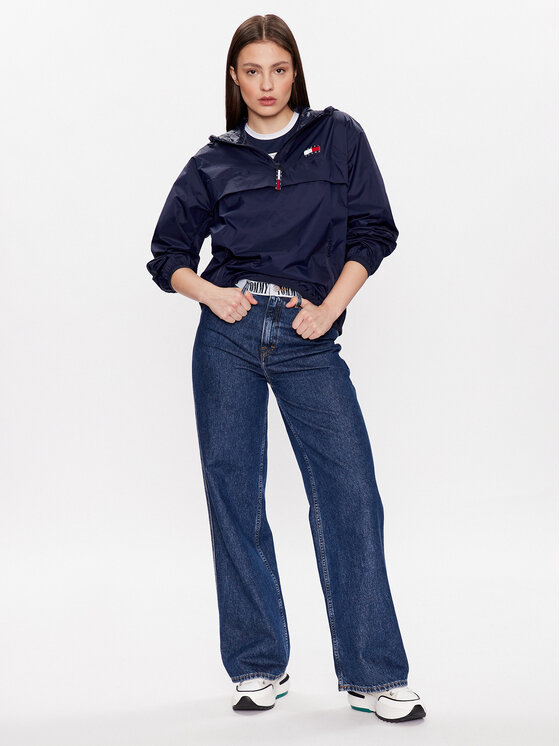 Tommy Jeans Tommy Jeans Anorak stiliaus striukė Chicago DW0DW15333 Tamsiai mėlyna Regular Fit