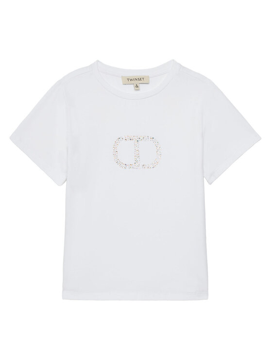 TWINSET TWINSET Тишърт 251GJ2485 Бял Regular Fit