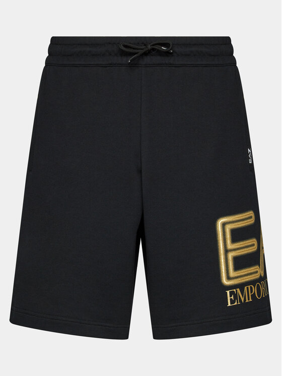 EA7 Emporio Armani EA7 Emporio Armani Szorty sportowe 3DPS76 PJSHZ 0208 Czarny Regular Fit
