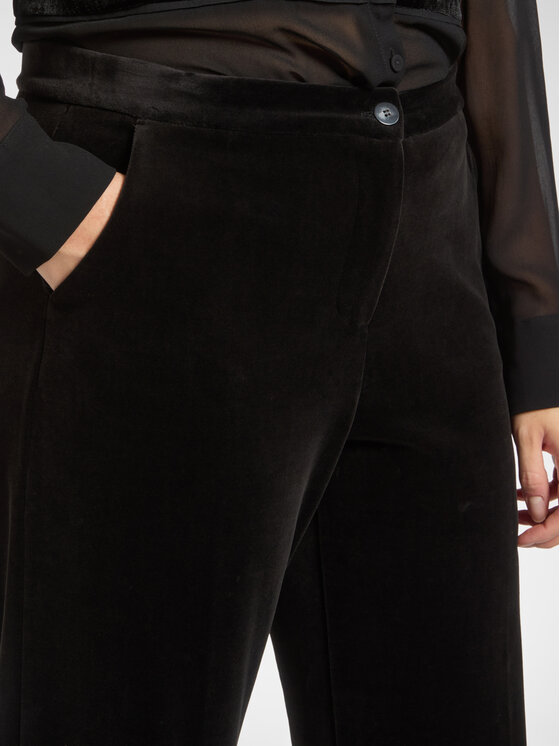 Elena Mirò Elena Mirò Pantaloni di tessuto P165P300369N033 Nero Regular Fit