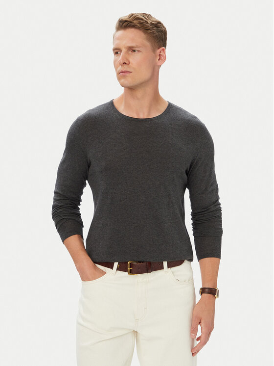 Selected Homme Selected Homme Пуловер Rome 16079774 Сив Regular Fit