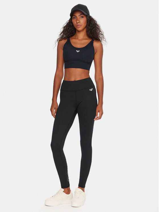 Roxy Roxy Sportovní podprsenka Heart Into It Attitude ERJKT04326 Černá