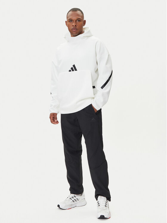 adidas adidas Majica dugih rukava Z.N.E. JF2454 Bijela Loose Fit