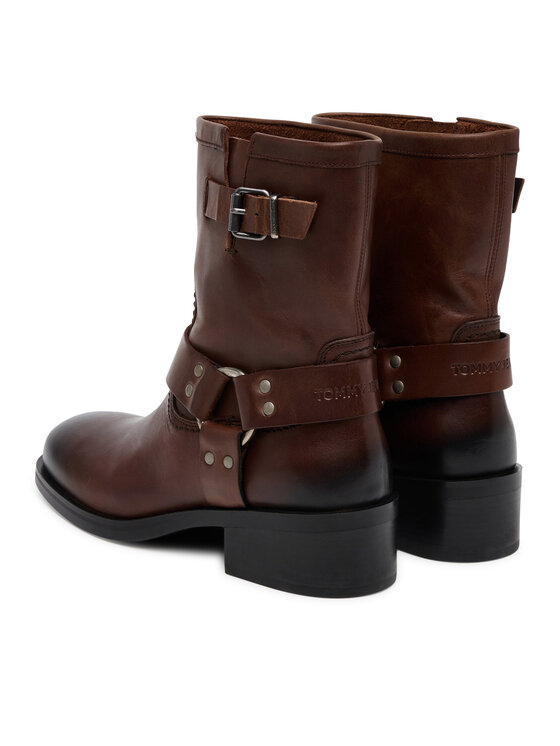 Tommy Jeans Tommy Jeans Botine Tjw Biker EN0EN02811 Maro