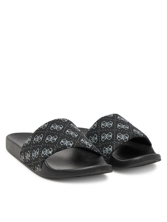 Guess Guess Klapki FMJTOK ELL19 Czarny