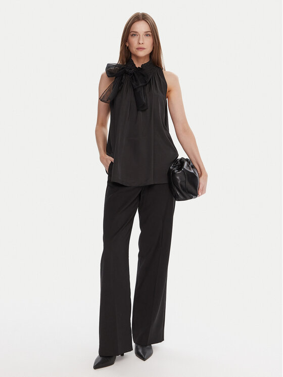 LOLA CASADEMUNT LOLA CASADEMUNT Bluse LF2515016 Schwarz Regular Fit