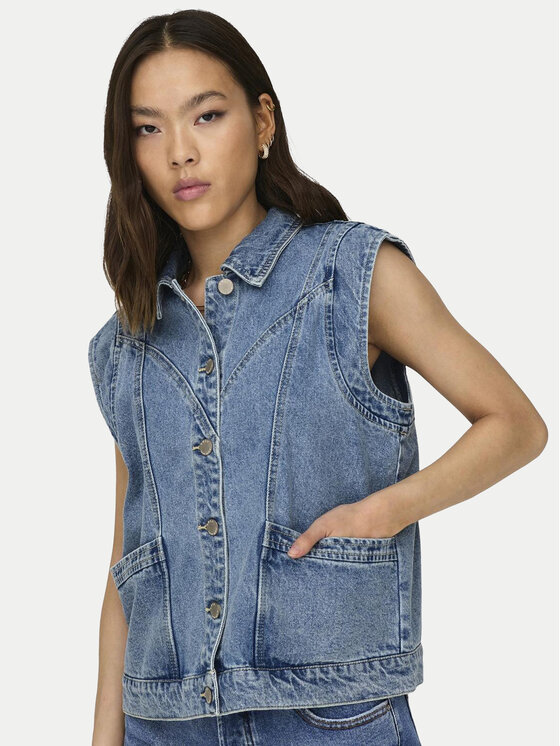 ONLY ONLY Liemenė Kennedy 15278041 Mėlyna Regular Fit