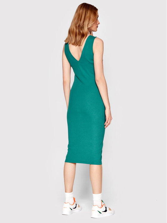 Americanos Americanos Úpletové šaty Barbuda Zelená Skinny Fit