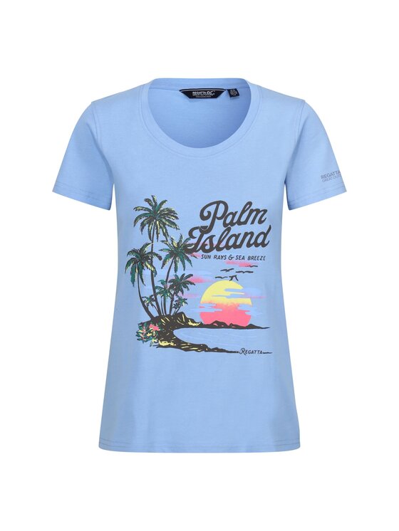 Regatta Regatta T-Shirt Filandra VIII Błękitny Short Fit