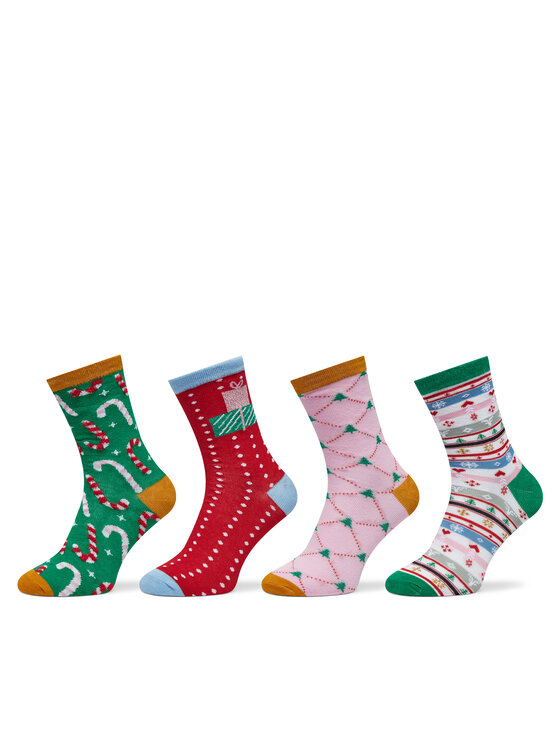 Set de 4 perechi de șosete lungi de damă Vero Moda 10274034 Colorat