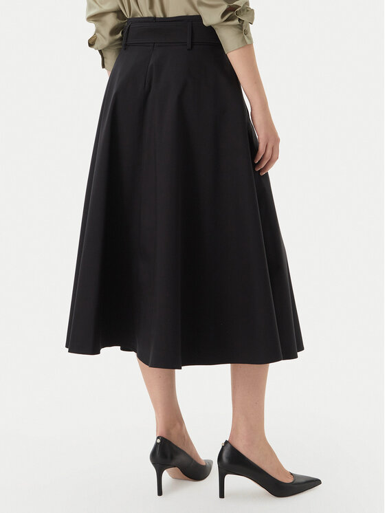 Marella Marella Trapez suknja Tappeto 2613101101 Crna Regular Fit