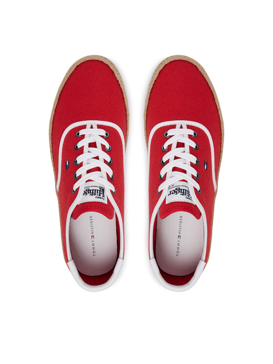 Tommy Hilfiger Tommy Hilfiger Espadrillas Th Hi Vulc Core Jutte Canvas FM0FM05872 Rosso