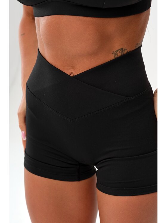 ROUGH RADICAL ROUGH RADICAL Pantaloncini sportivi MOCHA ACTIVE SHORTS Nero Slim Fit