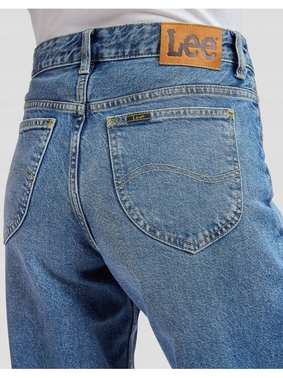 Lee Lee Jeansy Rider Loose Niebieski Loose Fit