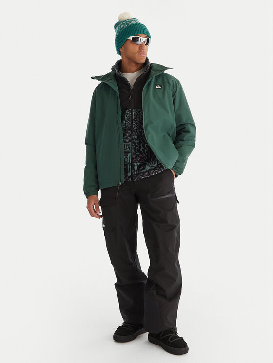 Quiksilver Quiksilver Prijelazna jakna Overcast 3K EQYJK04202 Zelena Regular Fit