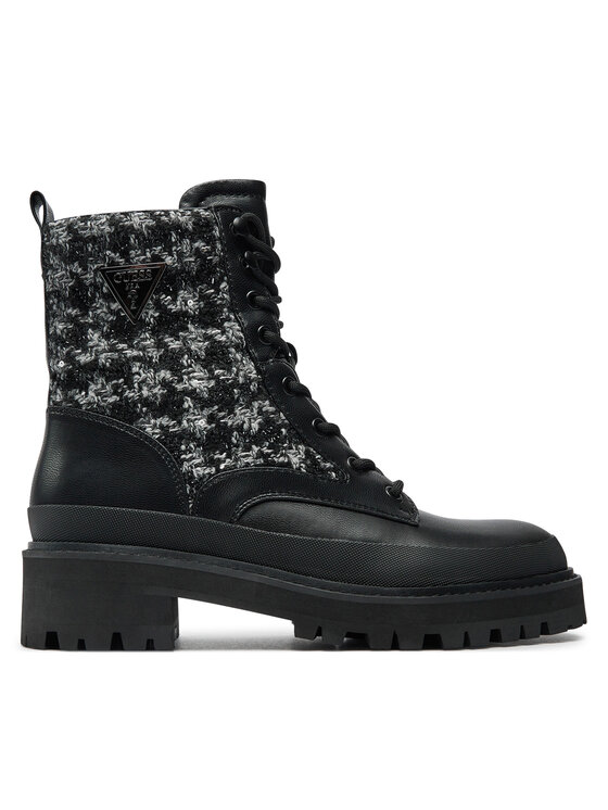 Guess Guess Schnürstiefeletten Badany FLFBDN ELE10 Schwarz