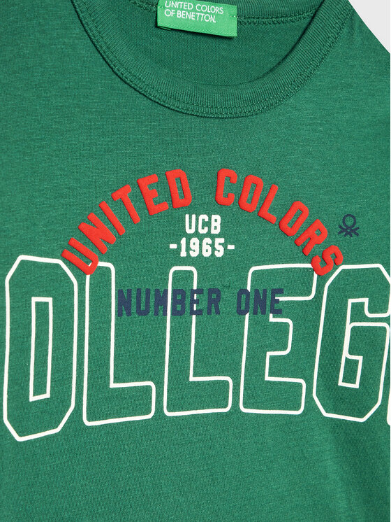 United Colors Of Benetton United Colors Of Benetton Μπλουζάκι 3VR5G106B Πράσινο Regular Fit