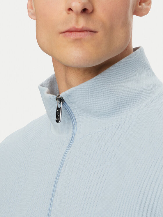 BOSS BOSS Світшот Structure 50559332 Світло-синій Regular Fit