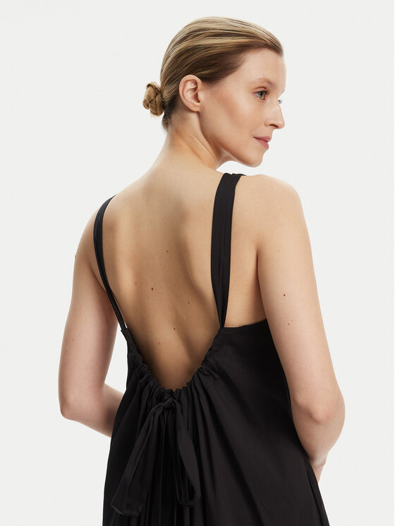 Max Mara Beachwear Max Mara Beachwear Φόρεμα καλοκαιρινό Romea 2516221019 Μαύρο Relaxed Fit