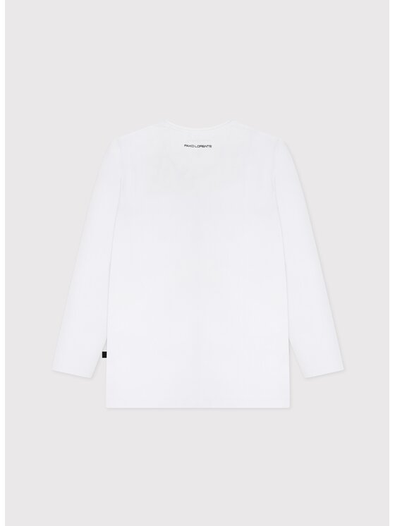 Pako Lorente Pako Lorente Longsleeve P000B-TL-007 Biały Slim Fit