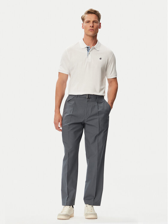 Beverly Hills Polo Club Beverly Hills Polo Club Polo majica P-SS26M-P450106 Bela Regular Fit