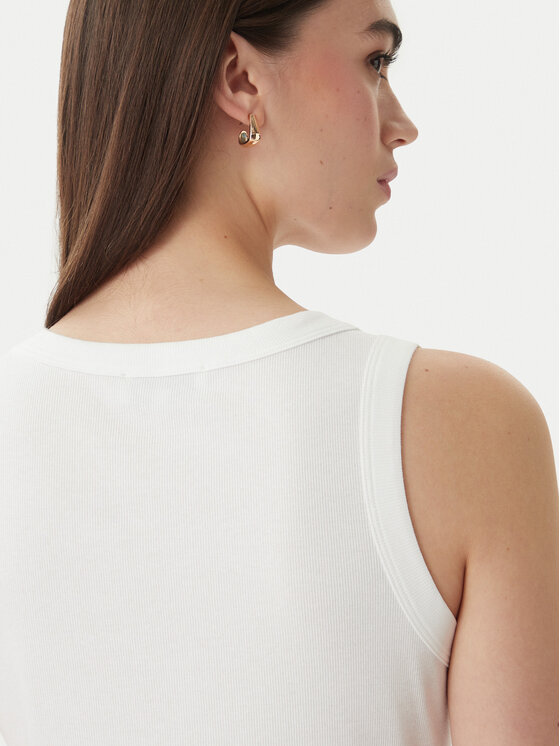 Luisa Spagnoli Luisa Spagnoli Top Bordo 543281 Bianco Slim Fit