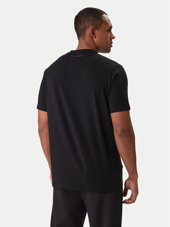 KARL LAGERFELD KARL LAGERFELD Tričko 755055 561221 Čierna Regular Fit