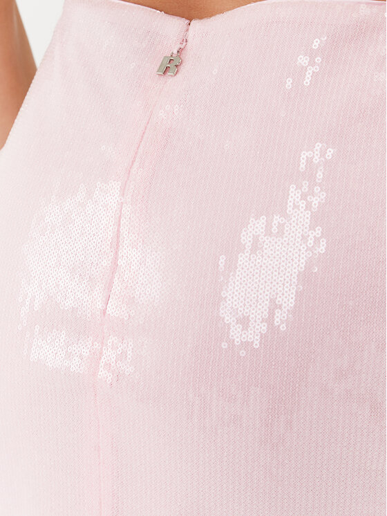 ROTATE ROTATE Pouzdrová sukně Sequin 1111781814 Růžová Slim Fit