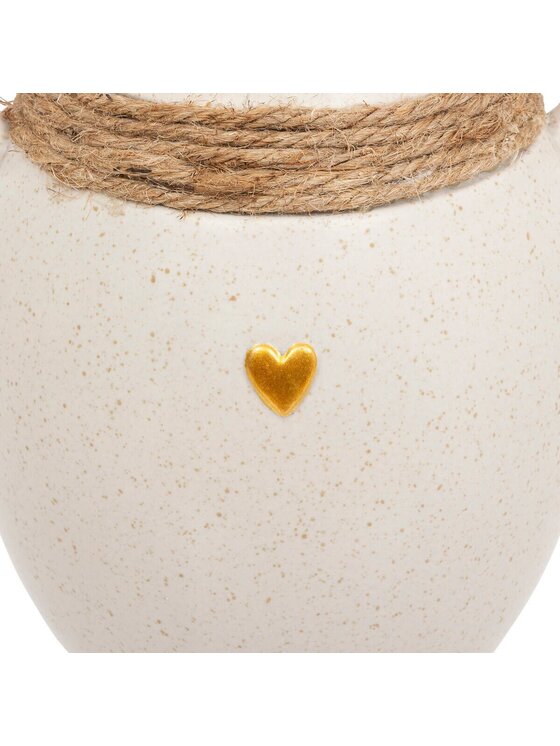 MIAhome MIAhome Wazon ceramiczny 22x12x13 cm BETI Biały