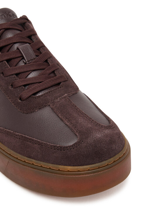 Calvin Klein Calvin Klein Sneakersy Classic Cupsole Laceup Wt Mix YM0YM01429 Brązowy
