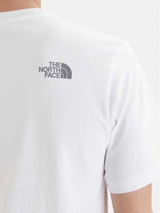 The North Face The North Face T-krekls Mountain Line NF0A8GUX Balts Regular Fit