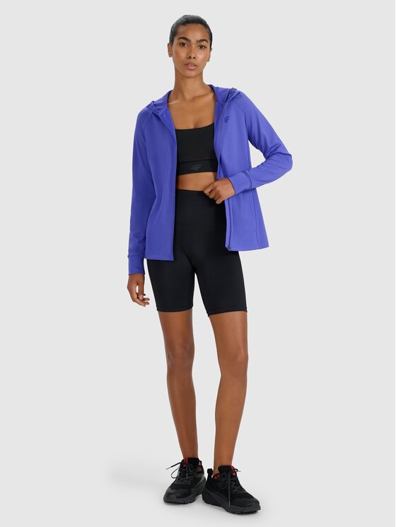 4F 4F Funkčná mikina 4FWAW25TFSWF585-36S Modrá Regular Fit